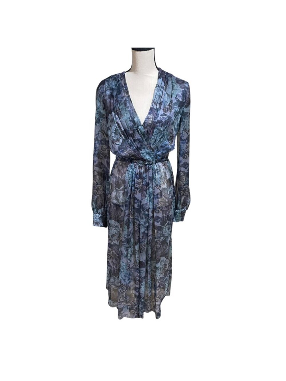 alberta ferretti floral print ruffled maxi dress